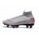 Zapatos de fútbol Nike Mercurial Superfly Elite FG Gris Rojo