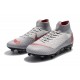 Zapatos de fútbol Nike Mercurial Superfly Elite FG Gris Rojo
