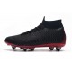 Nike x Jordan Bota de Futbol Mercurial Superfly 6 Elite SG-Pro Negro Rojo