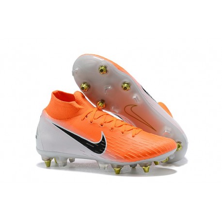 Nike Bota de Futbol Mercurial Superfly 6 Elite SG-Pro Naranja Blanco