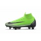 Nike Bota de Futbol Mercurial Superfly 6 Elite SG-Pro Verde Negro