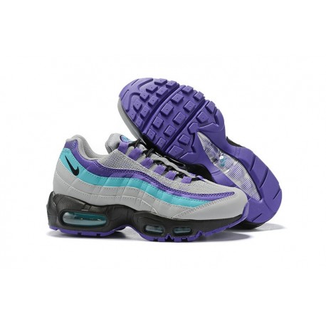 Zapatillas Nike Air Max 95 Hombres Gris Violeta Azul