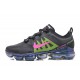 Nike Air VaporMax 2019 Sneakers Basse da Uomo Negro Verde Rosa