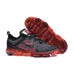 Nike Zapatillas Hombres Air VaporMax 2019 Negro Rojo