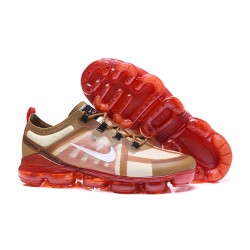 Nike Zapatillas Hombres Air VaporMax 2019 Camel Rojo