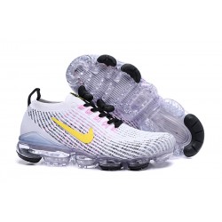 Zapato Nike Air VaporMax Flyknit 2019 - Blanco Amarillo