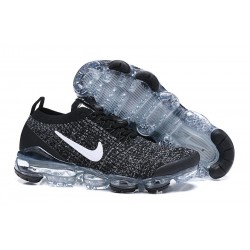 Zapato Nike Air VaporMax Flyknit 2019 - Negro Gris Blanco