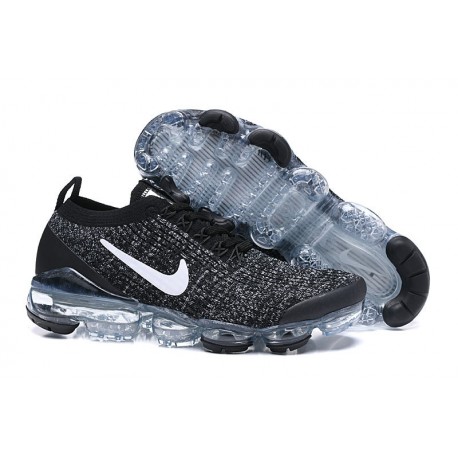 Zapato Nike Air VaporMax Flyknit 2019 - Negro Gris Blanco