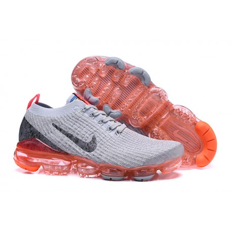 Zapato Nike Air VaporMax Flyknit 2019 - Gris Naranja