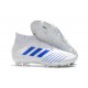 Zapatos de fútbol adidas Predator 19+ FG Virtuso Blanco Azul