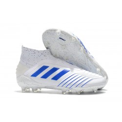 Zapatos de fútbol adidas Predator 19+ FG Virtuso Blanco Azul