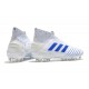 Zapatos de fútbol adidas Predator 19+ FG Virtuso Blanco Azul