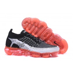 Nike Air Vapormax Flyknit 2 Zapatos - Blanco Negro Naranja