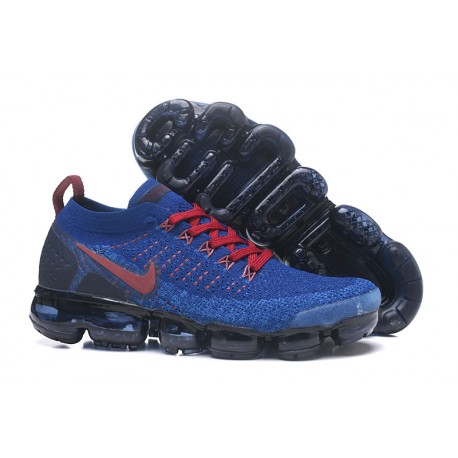 Nike Air Vapormax Flyknit 2 Zapatos - Azul Rojo