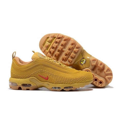 Zapatillas - Hombre Nike Air Max 97 Plus Oro Rojo