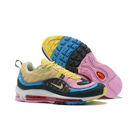 Zapatos Nuevo Nike Air Max 98 Hombres Multicolores