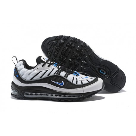 Zapatos Nuevo Nike Air Max 98 Hombres Negro Blanco