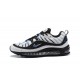 Zapatos Nuevo Nike Air Max 98 Hombres Negro Blanco