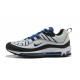 Zapatos Nuevo Nike Air Max 98 Hombres Negro Blanco Azul