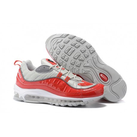 Nike Supreme x NikeLab Air Max 98 Zapatillas - Gris Rojo