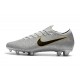 Bota Nike Mercurial Vapor 12 Elite FG - Plata Negro