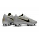 Bota Nike Mercurial Vapor 12 Elite FG - Plata Negro