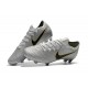 Bota Nike Mercurial Vapor 12 Elite FG - Plata Negro