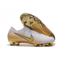 Bota Nike Mercurial Vapor 12 Elite FG - Blanco Oro