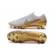 Bota Nike Mercurial Vapor 12 Elite FG - Blanco Oro