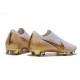 Bota Nike Mercurial Vapor 12 Elite FG - Blanco Oro