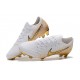 Bota Nike Mercurial Vapor 12 Elite FG - Blanco Oro