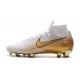 Bota Nuevo Nike Mercurial Superfly 6 Elite DF FG Oro Blanco