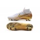 Bota Nuevo Nike Mercurial Superfly 6 Elite DF FG Oro Blanco