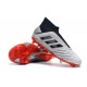 Zapatos de fútbol adidas Predator 19+ FG Plata Negro