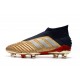 Zapatos de fútbol adidas Predator 19+ FG Oro Plata Rojo