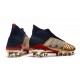 Zapatos de fútbol adidas Predator 19+ FG Oro Plata Rojo