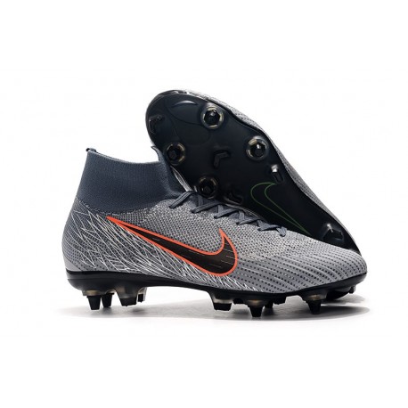 Nike Bota de Futbol Mercurial Superfly 6 Elite SG-Pro Gris Naranja