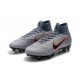 Nike Bota de Futbol Mercurial Superfly 6 Elite SG-Pro Gris Naranja