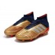 Botas de Futbol adidas Predator 19.1 FG Hombre Oro Plata Rojo