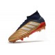 Botas de Futbol adidas Predator 19.1 FG Hombre Oro Plata Rojo