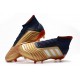 Botas de Futbol adidas Predator 19.1 FG Hombre Oro Plata Rojo