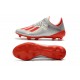 Zapatos de Futbol adidas X 19.1 FG Plata Rojo