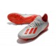 Zapatos de Futbol adidas X 19.1 FG Plata Rojo