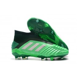 Zapatos de fútbol adidas Predator 19+ FG Verde Plata
