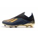 Botas de fútbol Adidas X 19+ FG Negro Azul Oro