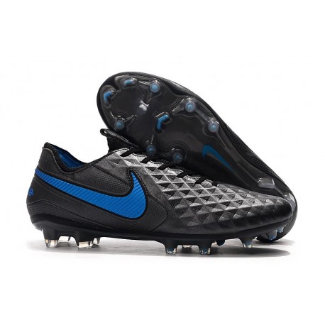 Tacón de Fútbol Nike Tiempo Legend VIII Elite FG Negro Azul