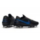 Tacón de Fútbol Nike Tiempo Legend VIII Elite FG Negro Azul