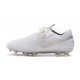 Tacón de Fútbol Nike Tiempo Legend VIII Elite FG Blanco Plationo Gris