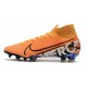 Zapatillas Nike Mercurial Superfly VII Elite FG Naranja Blanco Negro