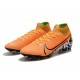 Zapatillas Nike Mercurial Superfly VII Elite FG Naranja Blanco Negro